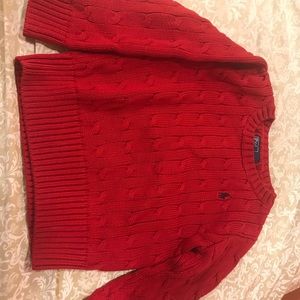Toddler red sweater